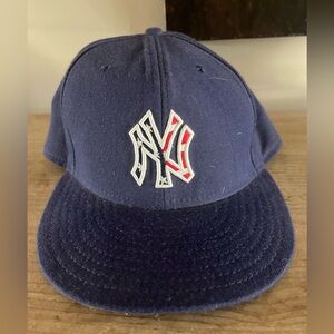 New York Yankees Navy Blue New Era 59Fifty Fitted Size 7 1/2 Hat Stars & Stripes